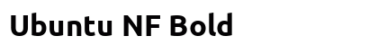 Ubuntu NF Bold preview