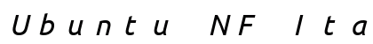 Ubuntu NF Italic Preview