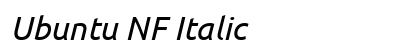 Ubuntu NF Italic Preview