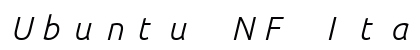 Ubuntu NF Italic Preview