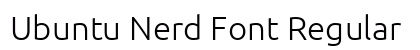 Ubuntu Nerd Font Regular Preview