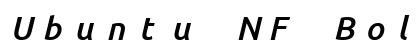 Ubuntu NF Bold Italic Preview
