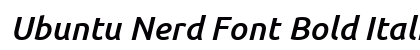 Ubuntu Nerd Font Bold Italic Preview