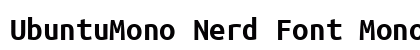 UbuntuMono Nerd Font Mono Bold preview