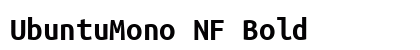UbuntuMono NF Bold preview