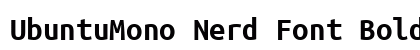 UbuntuMono Nerd Font Bold preview