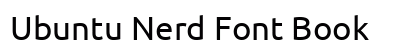 Ubuntu Nerd Font Book Preview