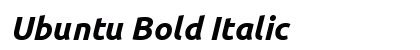 Ubuntu Bold Italic Font