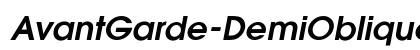 AvantGarde-DemiOblique Regular preview