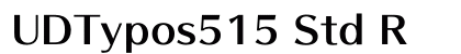 UDTypos515 Std R preview