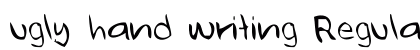 ugly hand writing Regular preview