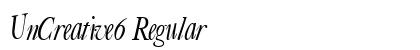 UnCreative6 Regular Preview