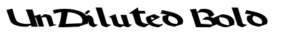 UnDiluted Bold preview