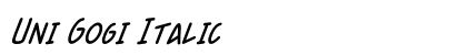 Uni Gogi Italic preview