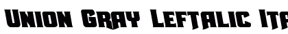 Union Gray Leftalic Italic preview
