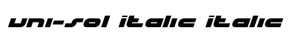 uni-sol Italic Italic preview