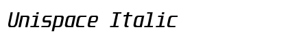 Unispace Italic preview