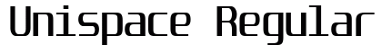 Unispace Regular Preview