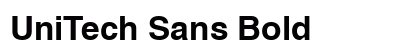 UniTech Sans Bold preview