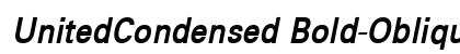 UnitedCondensed Bold-Oblique Preview