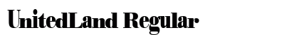 UnitedLand Regular preview