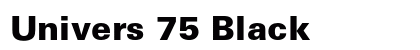 Univers 75 Black preview