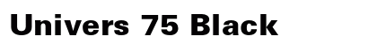 Univers 75 Black preview