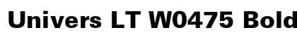 Univers LT W0475 Bold preview