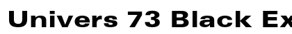 Univers 73 Black Extended Preview