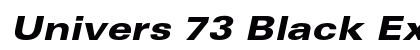 Univers 73 Black Extended Oblique Preview