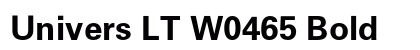 Univers LT W0465 Bold preview