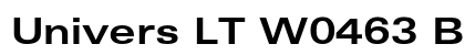 Univers LT W0463 Bold preview