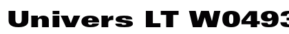 Univers LT W0493 Bold preview
