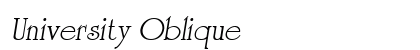 University Oblique Preview