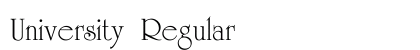 University Regular preview