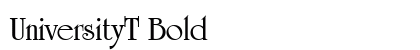UniversityT Bold preview