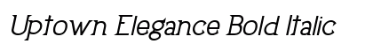 Uptown Elegance Bold Italic Preview