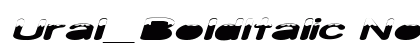 Ural_BoldItalic Normal preview