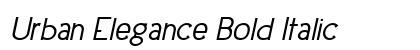 Urban Elegance Bold Italic Preview