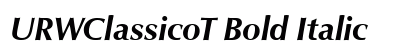 URWClassicoT Bold Italic Preview