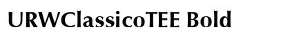 URWClassicoTEE Bold preview