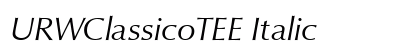 URWClassicoTEE Italic preview