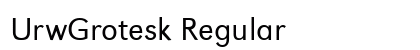 UrwGrotesk Regular preview