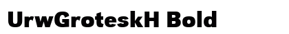 UrwGroteskH Bold preview