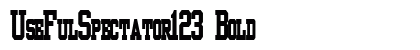 UseFulSpectator123 Bold preview
