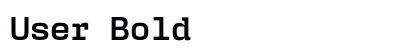 User Bold preview