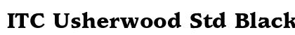 ITC Usherwood Std Black Preview