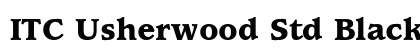 ITC Usherwood Std Black Preview