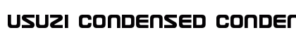 Usuzi Condensed Condensed preview