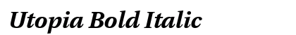 Utopia Bold Italic Preview